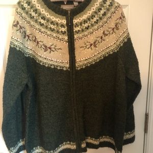 Croft & Barrow Woman Sweater ZIP Up Cardigan 2X
